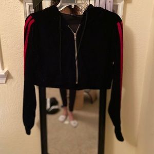 Rue 21 Crop Top Zip Hoodie